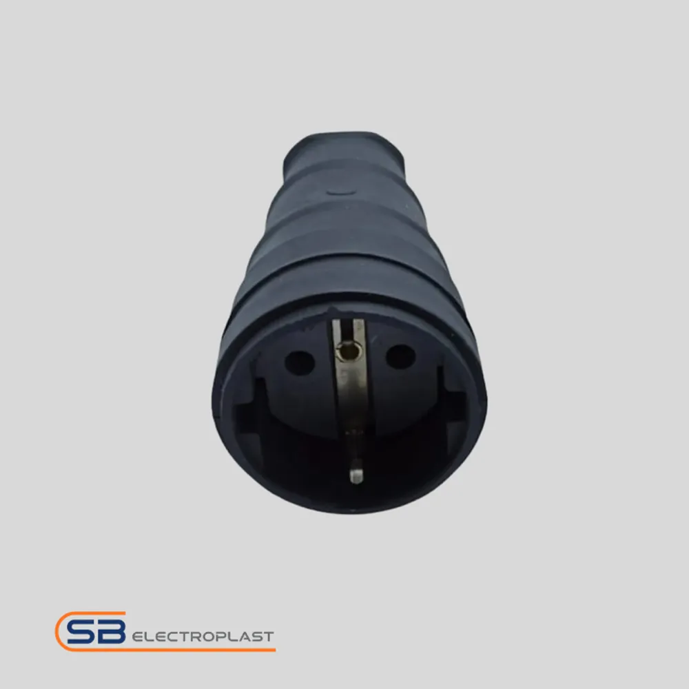 1×16 A Rubber Female Socket