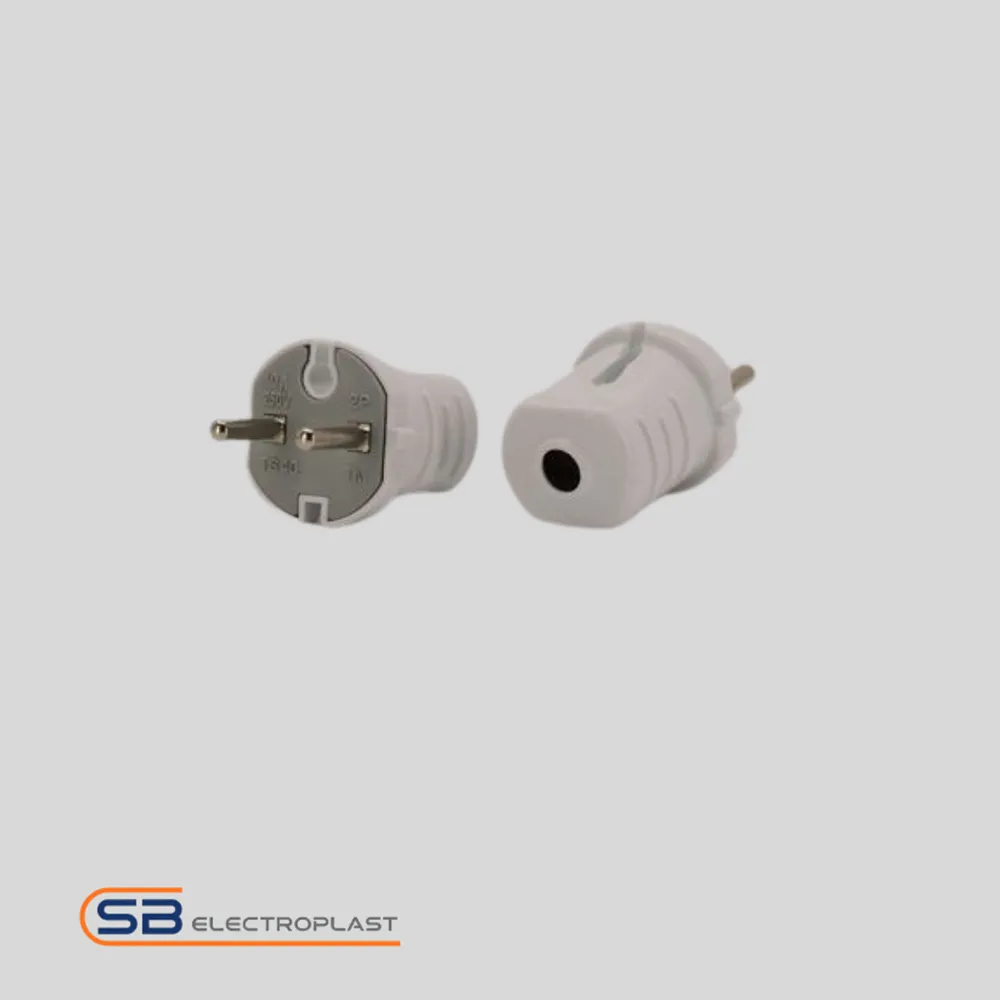 Non-Earthed Male Plug